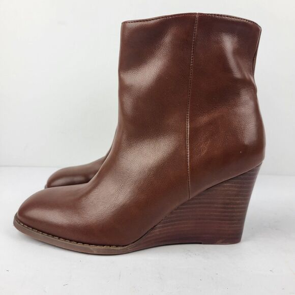 Dolce Vita Women’s Rupart Wedge Heel Booties Brown 9 - Picture 2 of 11